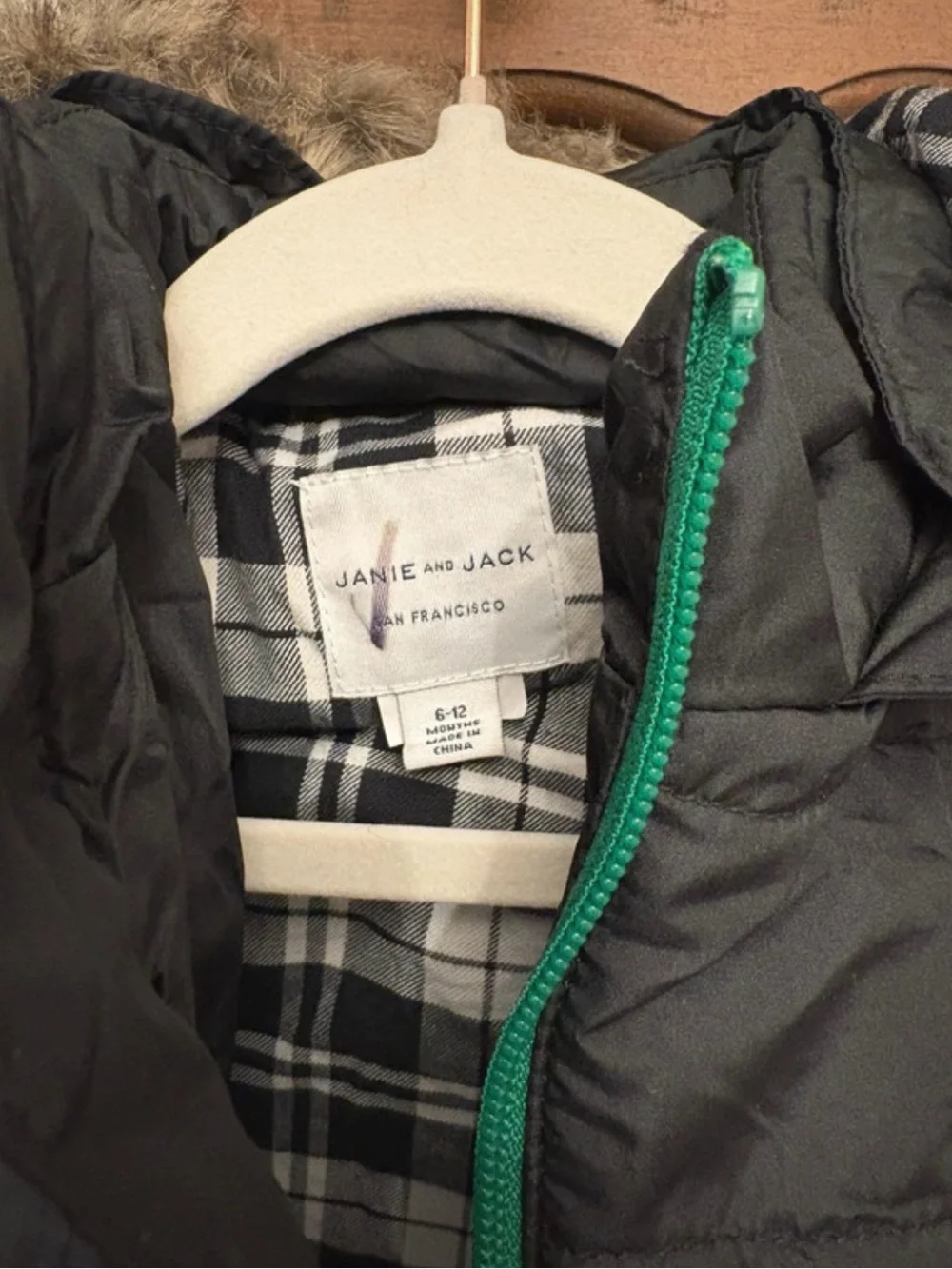 Janie and Jack coat 6-12 months